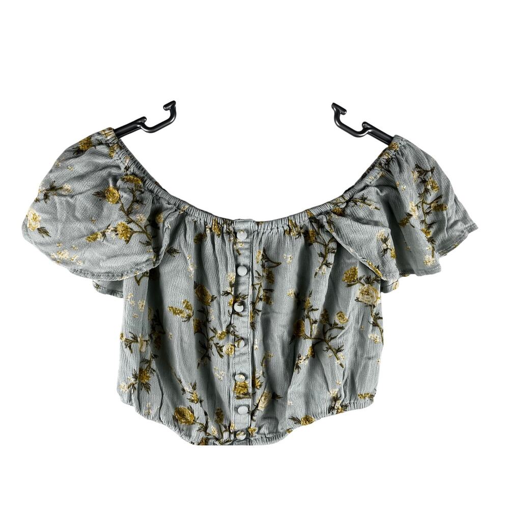 Floral Off-Shoulder blouse Cropped top